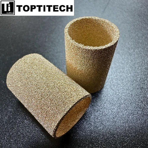 Tabung Silinder Filter Sinter Bubuk Perunggu Logam Untuk Filtrasi